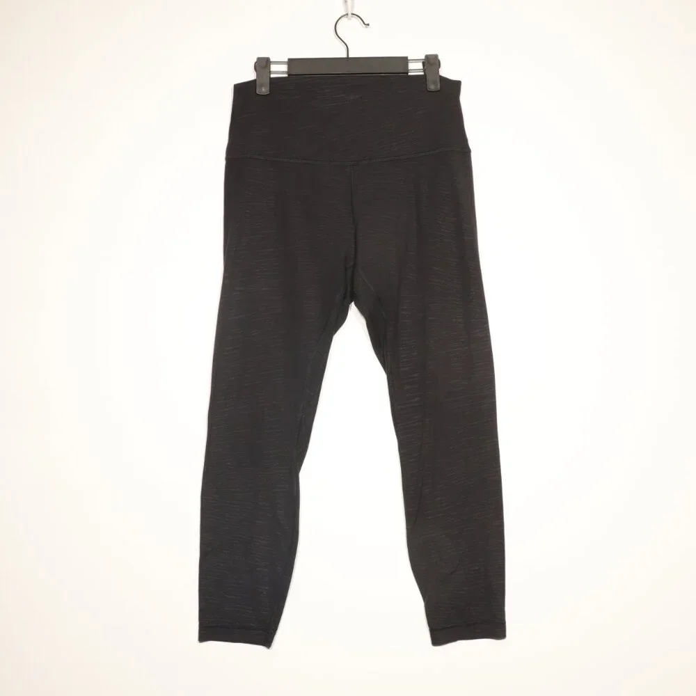 EUC Lululemon Align Pant II 25" Stride Emboss Black Size 10 - Picture 5 of 12